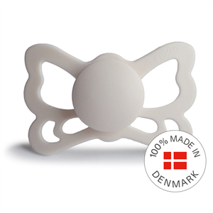 FRIGG Butterfly - Anatomical Silicone Pacifier - Silver Gray - Size 2